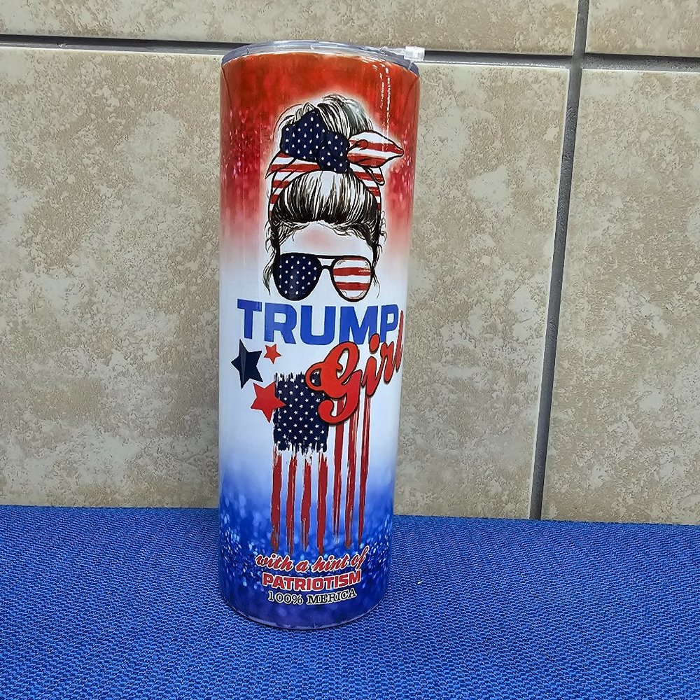 Trump girl Tumbler 20oz NEW sublimated